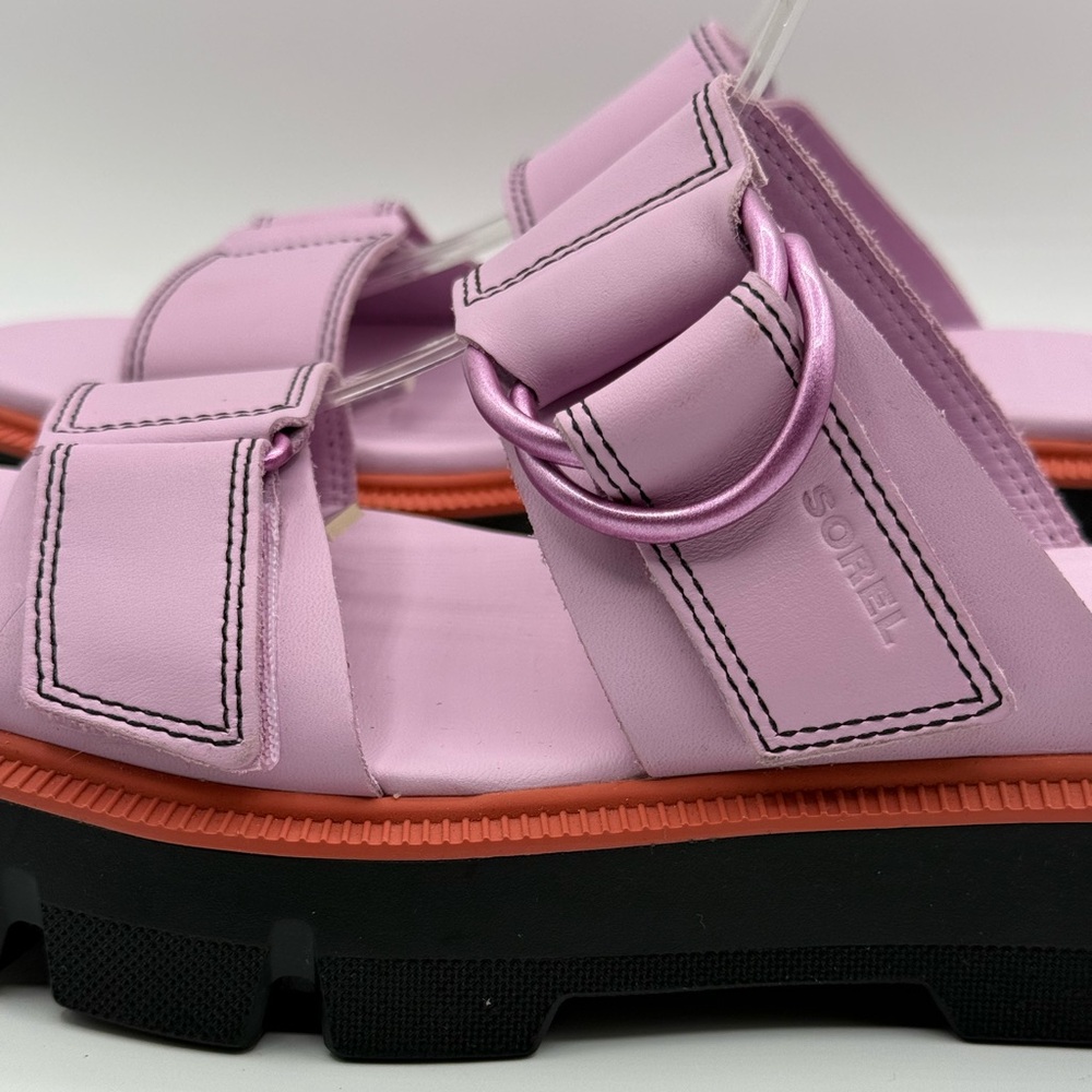 SOREL Rein CB Platform Slide Adjustable Hook & Loop Straps Sandal Size 9 - Picture 15 of 17